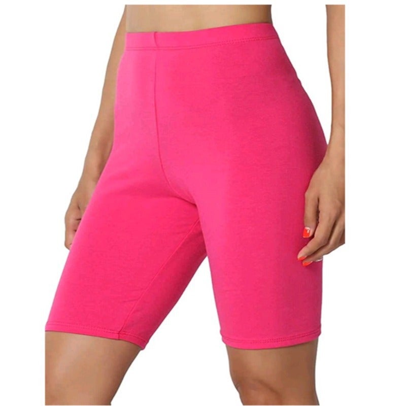 Thickened Five-Point Riding Leggings Tight-Fit Anti-Light Yoga Sanding Milk Silk Running Sports Pants Plus Size - Image 1
